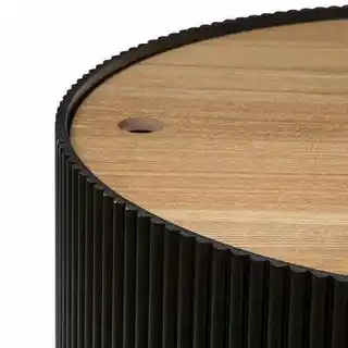 Atmosphera stolik kawowy ze schowkiem Enola okrągły 55 cm