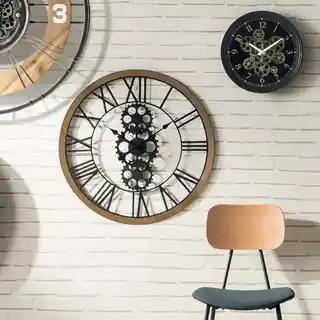 Atmosphera Zegar Meca 37cm czarny