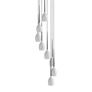 Azzardo Lampa wisząca nowoczesna IZZA 8 biała AZ0160