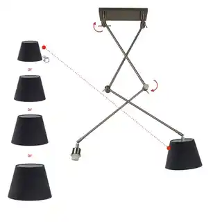 Azzardo Adam 2S lampa wisząca chrom, stalowa, kolekcja Adam, model AZ1842