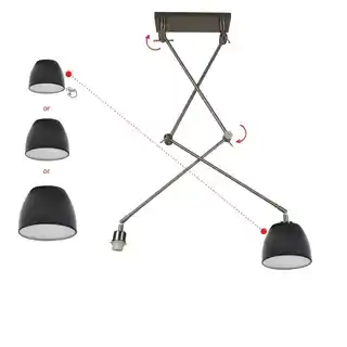 Azzardo Adam 2S lampa wisząca chrom, stalowa, kolekcja Adam, model AZ1842