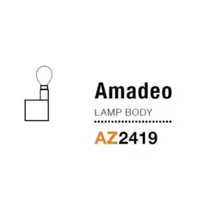 Azzardo kinkiet Amadeo chrom AZ2419, kwadratowa oprawa, ovalny kształt, lampbody E27, kolekcja Amadeo