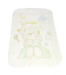 Babymatex Kocyk dziecięcy 80x100 Shell kemowy beżowy miś w pudełku z mikrofibry