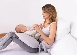 Babymatex Moon Muslin, Poduszka pozycjonująca, 260 cm szara jasna