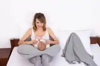 Babymatex Moon Muslin, Poduszka pozycjonująca, 260 cm szara jasna
