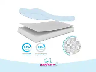 Babymatex ochraniacz materaca Komfi Proof Tencel 90x200cm nieprzepuszczalny oddychający, biały