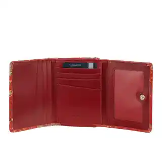 Bajubaj Mały czerwony portfel damski RFID PD2000s132