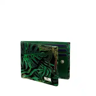 Bajubaj Zielony portfel damski ochrona RFID, naturalna skóra i wyjątkowy styl PD1167s161270 RFID