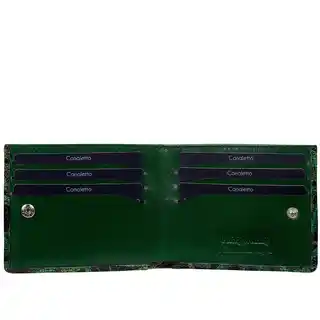 Bajubaj Zielony portfel damski ochrona RFID, naturalna skóra i wyjątkowy styl PD1167s161270 RFID