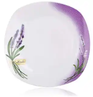 Banquet Lavender 18-częściowy zestaw talerzy