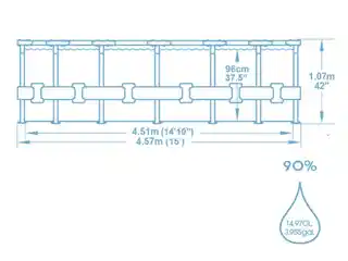 Basen Bestway 457x107 stelażowy 561GD