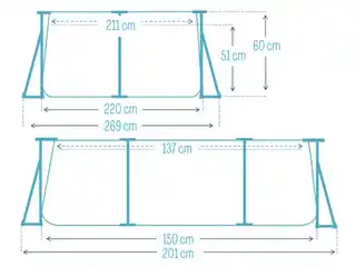 Basen Intex 220x150x60 stelażowy 28266