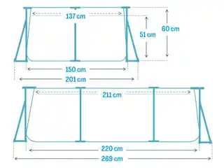 Basen Intex 220x150x60 stelażowy 28270