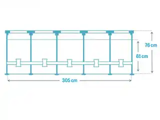 Basen Intex 305x76 stelażowy 28202