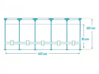 Basen Intex 427x107 stelażowy 26722