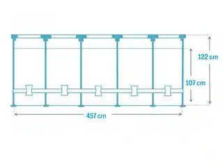 Basen Intex 457x122 stelażowy 26742