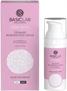 BasicLab Dermocosmetics krem regenerujący z 5% prebiotykiem 3% pantenolem lekka konsystencja 50ml