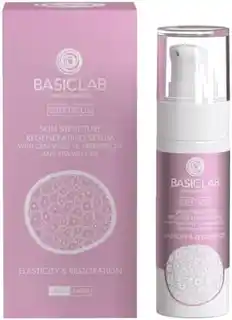BasicLab Esteticus serum regenerujące strukturę skóry z ceramidami 1proc. prebiotykiem 2proc. i witaminą E 3proc. 30ml
