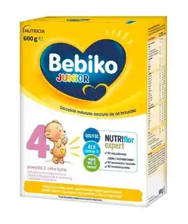 Bebiko Junior 4 NUTRIflor Expert Odżywcza formuła na bazie mleka dla dzieci powyżej 2. roku życia 600g