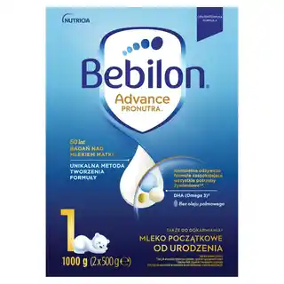 Bebilon 1 Advance Pronutra Mleko początkowe od urodzenia 1000g