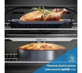 Beko BCBVMS17400KSBS bPro500 Split Cook SteamAdd Termoobieg Czarny Piekarnik elektryczny parowy