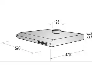 Beko CFB6310X inox okap podszafkowy 60cm