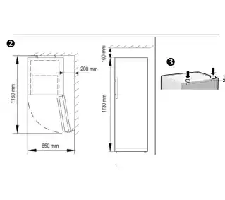 Beko Professional Lodówka ADN 350S BP 173cm Inox