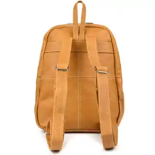 Beltimore Camel SKÓRZANY damski PLECAK polska produkcja R33 brązowy, beżowy