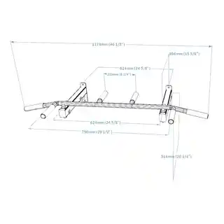 Benchk Metalowy drążek do podciągania PB2W