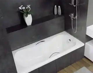 Besco Aria ProSafe Wanna prostokątna 140x70 cm akrylowa płytka biała