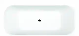 Besco Assos S-Line Glam Wanna wolnostojąca 160x70 cm srebrna/biała