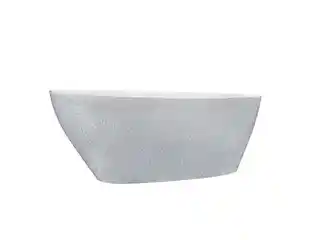 Besco Goya Glam wanna wolnostojąca grafitowa 160x70cm konglomeratowa klik-klak chrom