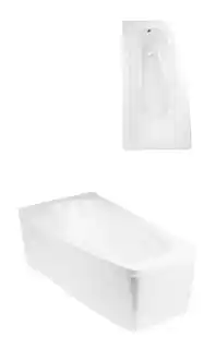 Besco Luna Wanna narożna asymetryczna 150x80 cm prawa biała