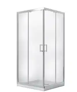 Besco Modern kabina kwadratowa 80x80x185cm mrożone MK-80-185-M