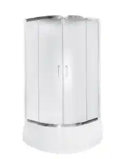 Besco Modern kabina półokrągła 80x80x165cm mrożone MP-80-165-M