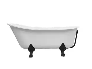 Besco Olaya 160x68cm wanna owalna Retro