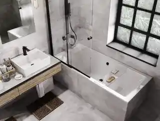 Besco Quadro Slim Wanna prostokątna 190x90 cm biała