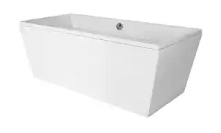 Besco Vera wanna 170x75cm wolnostojąca bez przelewu chrom syfon, kolekcja Vera