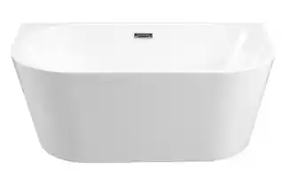 Besco Vica wanna 150x80cm wolnostojąca przyścienna chrom syfon klik-klak