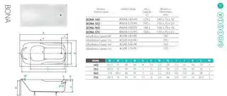 Besco WAB-140-PK WANNA BONA 140 140 x 70