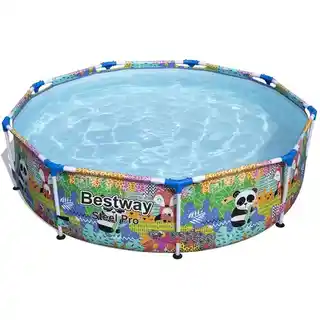 Bestway Panda kolorowy basen stelażowy dla dzieci 274/66 cm
