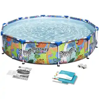 Bestway Panda kolorowy basen stelażowy dla dzieci 274/66 cm