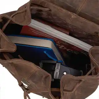 Betlewski Plecak z nubuku HUNTER brazowy