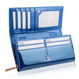 Betlewski Portfel damski niebieski ZBPD-BS-106