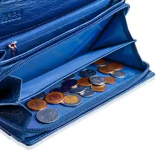 Betlewski Portfel damski niebieski ZBPD-BS-106