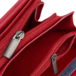 Betlewski Portfel skórzany czerwony BPD-NVTC-11 RED