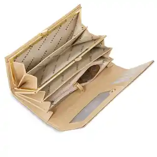 Betlewski Portfel skórzany srebrny BPD-FTS-100