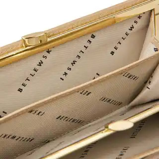 Betlewski Portfel skórzany srebrny BPD-FTS-100