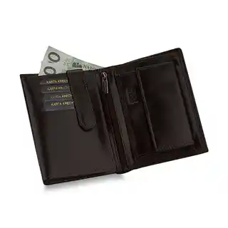 Betlewski Portfel wężowy BPM-PP-70 ciemnobrązowy