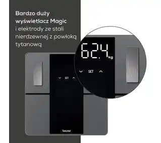 Beurer BF 500 Super Black Edition 180kg Waga łazienkowa